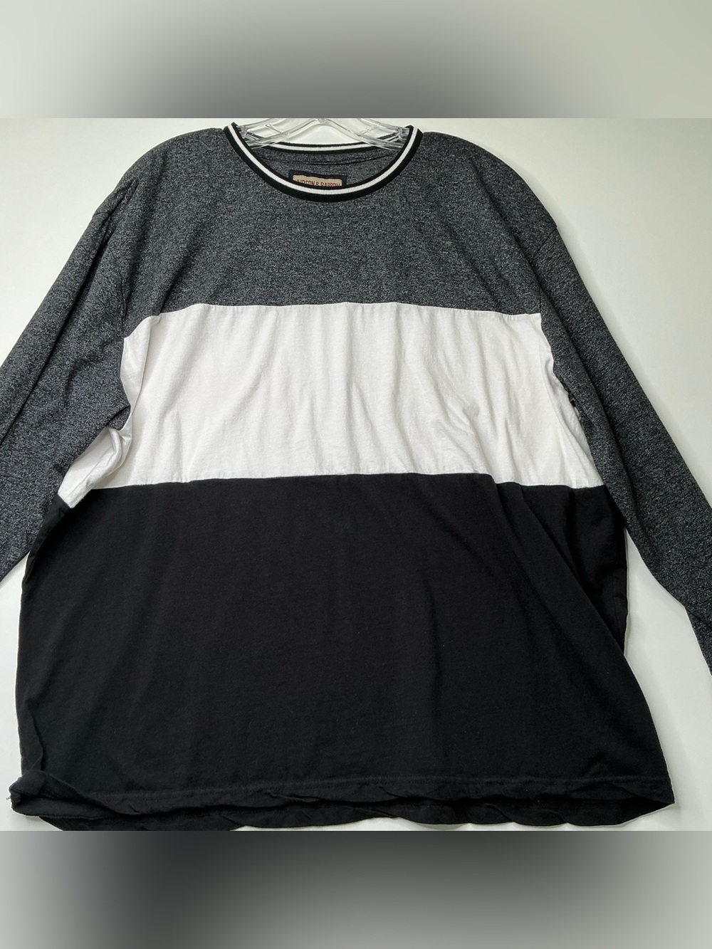 Hudson & Barrow Men's Long Sleeve Pullover Shirt Long Sleeve 2X Preowned